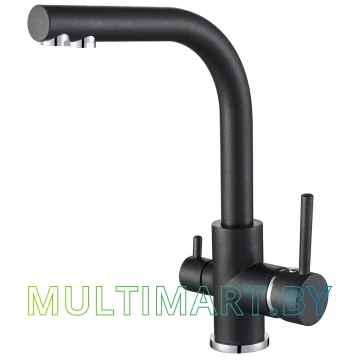 Смеситель Aquasanita Akvaduo 2663 601 BLM (черный металлик)